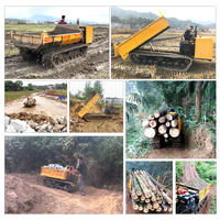 Neuer 3-Tonnen Selbstladender Gummiketten-Dumper 4x4 Minidumper Manuelle Schaltung Rechtslenker 3000kg Tragfähigkeit
