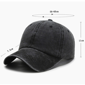 Gorra de Béisbol Personalizada al por Mayor, de Algodón Lavado, sin Estructura, Estilo Hip Hop, de 6 Paneles, para Hombre - Product Image 6