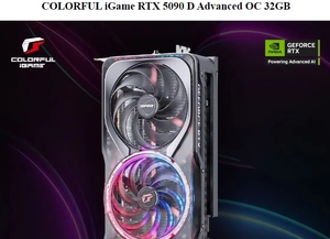 การ์ดจอ New IGame GeForce RTX 5090 D Advanced OC 32GB GPU PCI 4.0 2580MHz Core Clock สำหรับเดสก์ท็อป AI Computing พร้อมพัดลมระบายความร้อน DP - Product Image 6