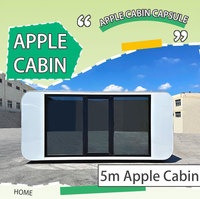 Cabine de glamping mobile, portable, à disposition personnalisable, préfabriquée, petite maison