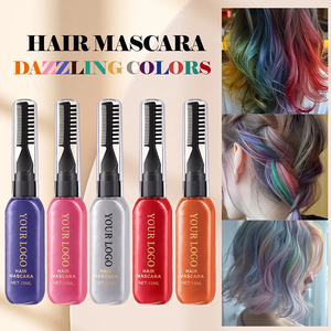 Mascara capillaire 3-en-1, couleur temporaire, non permanente, pour fêtes et festivals, maquillage capillaire, mascara OEM, logo personnalisé, marque privée - Product Image 3