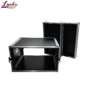 Custodia per Flight Rack per DJ in alluminio Amp 6U Rack Space Road Case amplificatore da viaggio Flight Box