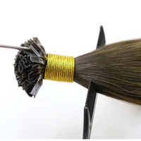 Extensions de cheveux pré-collées I-Tip, cheveux vierges brésiliens bruts, kératine, grade 12A, sans perte, doux et soyeux, double trame