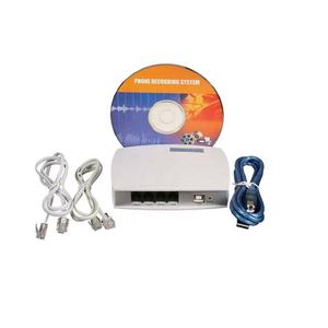 Enregistreur de voix USB analogique AVL-U2B Enregistreur de télé<span class=keywords><strong>phone</strong></span> 2 lignes Base PC Système d'enregistrement téléphonique USB - Product Image 5