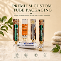 Tube de dentifrice 30 ml format échantillon avec bouchon à vis aluminium-plastique, impression UV, pack d'essai, petit lot, emballage de pâte cosmétique