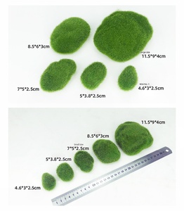H13 Piedras cubiertas <span class=keywords><strong>de</strong></span> <span class=keywords><strong>musgo</strong></span> <span class=keywords><strong>de</strong></span> imitación verde, bolas <span class=keywords><strong>de</strong></span> <span class=keywords><strong>musgo</strong></span> verde <span class=keywords><strong>para</strong></span> arreglos florales Rocas <span class=keywords><strong>de</strong></span> <span class=keywords><strong>musgo</strong></span> artificiales decorativas - Product Image 5