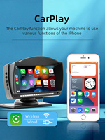 Écran portable HD 4,7 pouces, écran sans fil CarPlay, écran sans fil Android Auto, affichage automobile universel, autoradio multimédia