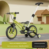 Nouvelle trottinette d'équilibre à quatre roues en plastique pour enfants 0-3M, deux-en-un avec barre de poussée et frein, fabriquée en Chine
