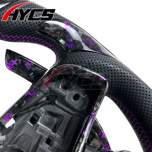 <span class=keywords><strong>Volante</strong></span> de Fibra de Carbono Forjado LED Personalizado para Volkswagen vw Serie GTI/Serie Golf 7R <span class=keywords><strong>Mk7</strong></span> <span class=keywords><strong>Mk7</strong></span>.5 <span class=keywords><strong>GLI</strong></span> con Botón de Arranque R8 - Product Image 5