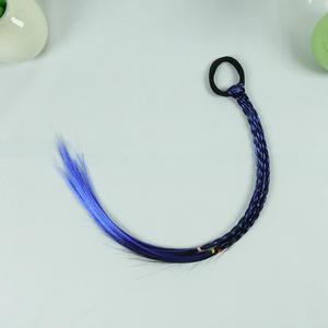 跨境可爱儿童假发彩色马尾辫亚马逊同款发饰库存TEMU来源专为 - Product Image 6