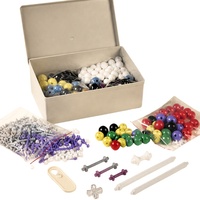 Juego de Química Avanzado de 425 Piezas con Certificación CPC, 12 Elementos (H, C, O, N, S, P, F, Cl, Br, I, B, Plata), Modelo Molecular con Orbitales P