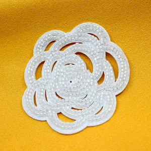 Posavasos Personalizados Hechos a Mano de Estilo Clásico, Ligeros, con Cuentas de Vidrio, Decoración del Hogar, <span class=keywords><strong>Bordado</strong></span>, Manualidades, <span class=keywords><strong>Punto</strong></span> de <span class=keywords><strong>Cruz</strong></span>, Coser - Product Image 6