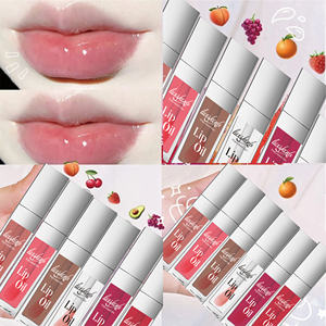Vendedor cosmético de lujo para el cuidado de los labios, Libre de crueldad, fruta vegana, vitamina <span class=keywords><strong>C</strong></span> /E, hidratante, nutre el aceite de labios resistente al agua de larga duración - Product Image 3