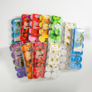 Ensemble de bougies chauffe-plat parfumées personnalisées en gros, longue durée de combustion, avec emballage sur mesure, mini bougies chauffe-plat - Product Image 1