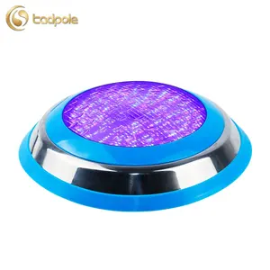 35W fabbrica all'ingrosso impermeabile lampada ad acqua 12V blu in acciaio inox singolo colore Led luci per piscina subacquea