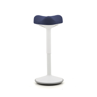 Triangle Anti-dérapant Base Blanche Penchée Selle Réglable Ergonomique Tabouret Debout