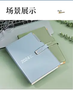 Factory Custom Logo Blank Cover Notebook Plastic Pu Leather Cover Diary Metal Notebook With Pen Set Exercise Books For Schools