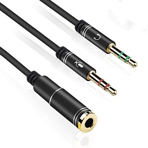 音频电缆3.5毫米1母至2双3.5毫米公立体声插头Aux Y分路器线，适用于手机电脑耳机扬声器笔记本电脑MP3 - Product Image 6