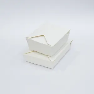 Vietnam factory production of disposable No.4 square box fast food box takeaway food box
