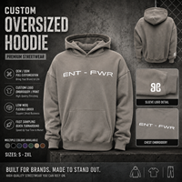 Sweat à capuche gris personnalisé avec broderie de logo, pour hommes et femmes, coupe oversize, en molleton de coton épais, style streetwear, OEM, marque privée, manches