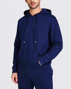 Hot sale Men Plain Hooded running suit Casual wear Cotton fleece Tracksuit - Product Image 6
