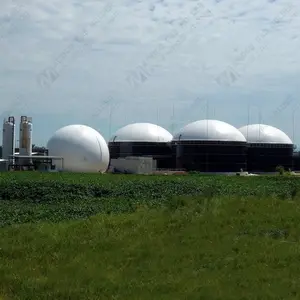 Tanque De Armazenamento Do Biogás Membrana automática Controlada/Biogás Balão/Suporte do Gás para o Digestor de Biogás na Malásia