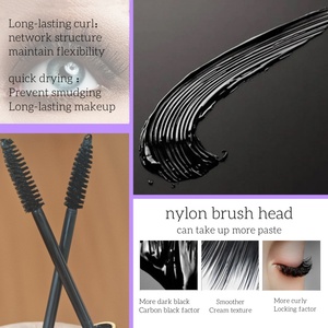 Máscara de <span class=keywords><strong>Pestañas</strong></span> Negra al por Mayor OEM/ODM, Vegana, de Larga Duración, Libre de Crueldad Animal, con Fibra, Volumen Natural 4D, Resistente al Agua - Product Image 6