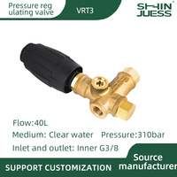 Vanne de régulation pour nettoyeur haute pression VRT3 Bypass 4500 PSI 10.5-GPM 3/8 "RESSORT NOIR