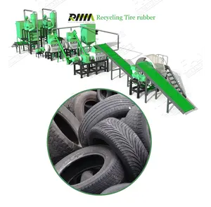 Machine de broyeur de déchiquetage de recyclage de pneus de ferraille/équipement de déchiquetage de pneus de miettes de caoutchouc entier/machine de fabrication de déchiquetage de pneus en caoutchouc