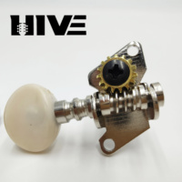 HIVE Wholesale Open Style Ukulele Tuning Pegs for 4 String Ukulele with Small Round-head Screw Parts & Accessories