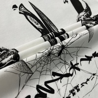 Camiseta de Manga Larga con Estampado de Telaraña, 100% Algodón, 305 Gramos, de Alta Calidad, Fabricación Personalizada, para Hombre y Mujer