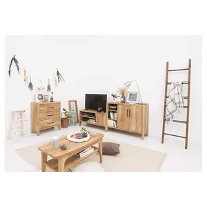 Solid design home living room furniture set modern tv stand for sale