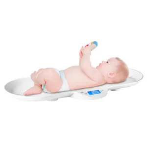 J&R Integrated Body Height Measuring Curved Weighing Pallet Stable Weighing Newborn Baby Pet Digital Scale 30kg
