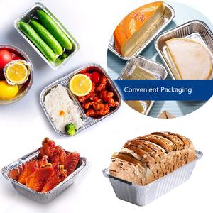 Disposable Aluminum Foil Bread Pan 6x4.8x3.5 Inch Rectangular For Picnic Cooking - Product Image 2