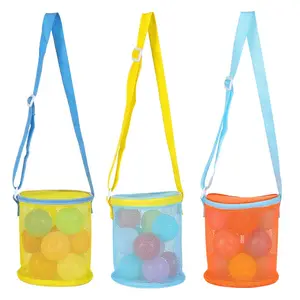 حقيبة لعبة الشاطئ لعبة جمع صدفات للأطفال حقيبة هلامية للأطفال حقيبة شبكية للشاطئ