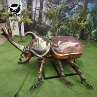 Insecte animatronique réaliste de taille personnalisée pour la décoration de musées, zoos et centres commerciaux