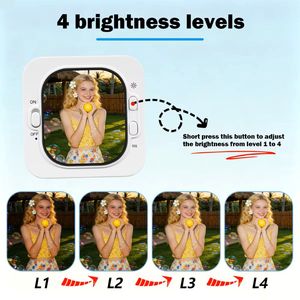Support de téléphone D13 avec écran de contrôle pour <span class=keywords><strong>vlog</strong></span> et selfies, fixation par pince pour caméra arrière, compatible iOS - Product Image 6