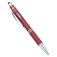 Stylos promotionnels 2-en-1 pour écrans tactiles avec fidget spinner, stylo bille personnalisé avec logo pour cadeaux d'affaires
