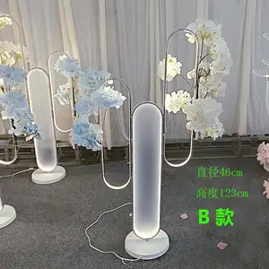 最新舞台氛围新道具发光铝花发光二极管地板站立舞地灯婚礼派对舞台灯