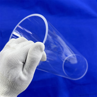 Tubes optiques de saphir de quartz d'approvisionnement d'usine tuyau d'essai en verre UV résistant aux hautes températures pour le frittage de poudre à bas prix