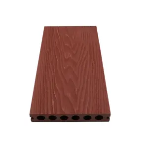 Murah Harga bagus 140*25mm kayu Grain kayu plastik komposit Martha co-ekstrusi outdoor Decking untuk Kolam renang