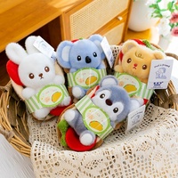 Figur Kelinci Putih Mia yang Lucu dan Kreatif, Pembungkus Hewan yang Unik dan Abstrak, Mainan Boneka, Boneka Beruang, dan Boneka