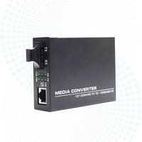 10/100Mbps 单模光纤媒体转换器 20km 双工 SC 转 1 RJ45 以太网转换器 DC5V 适用于电信 Inficomo RD-GS2401-LX