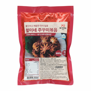 Polpo coreano piccante saltato in padella jjjukkumi Bokkeum 600g di pasto pronto congelato 80% vero polpo certificato K-Food - Product Image 1