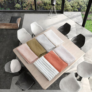 Servilleta de Lino con Dobladillo de Una Sola Costura, Hecha a Mano, 100% Lino, Diseño Cuadrado de Lujo, Tamaño y Color Personalizables, 50x50cm - Product Image 6