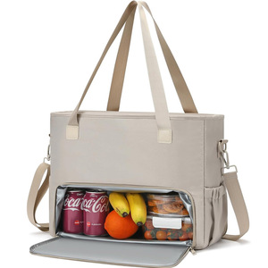 Grand sac <span class=keywords><strong>à</strong></span> bandoulière pour ordinateur portable <span class=keywords><strong>à</strong></span> la mode pour femmes avec <span class=keywords><strong>boîte</strong></span> <span class=keywords><strong>à</strong></span> <span class=keywords><strong>lunch</strong></span> isolée Nouveau produit de pour combinaison de sacs <span class=keywords><strong>à</strong></span> main - Product Image 3
