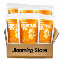 Sachets de thé Jiaoming au cortisol, mélange équilibrant pour la gestion du stress, la relaxation et le soutien du cortisol, marque privée