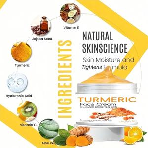 Crème <span class=keywords><strong>Visage</strong></span> Raffermissante Éclaircissante Anti-Âge Anti-Rides au Curcuma avec Acide Hyaluronique VC&VE Utilisation Quotidienne Durable Pas encore d'<span class=keywords><strong>avis</strong></span> - Product Image 3