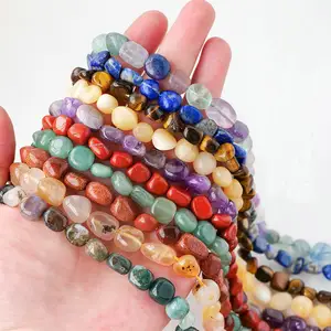 Natuurlijke Helende Kristal Grind Half Afgewerkt Ruwe Steen Gepolijst Onregelmatige Tuimelsteen Voor Diy Armband Ketting