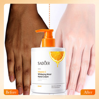 Crème pour les mains à la vitamine C SADOER, prix de gros, 450g, blanchissante, hydratante, crème pour les mains automne-hiver